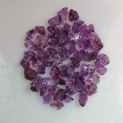 Natural Amethyst Rough Lot — 63 Pieces, 58.5 g total, Brazil