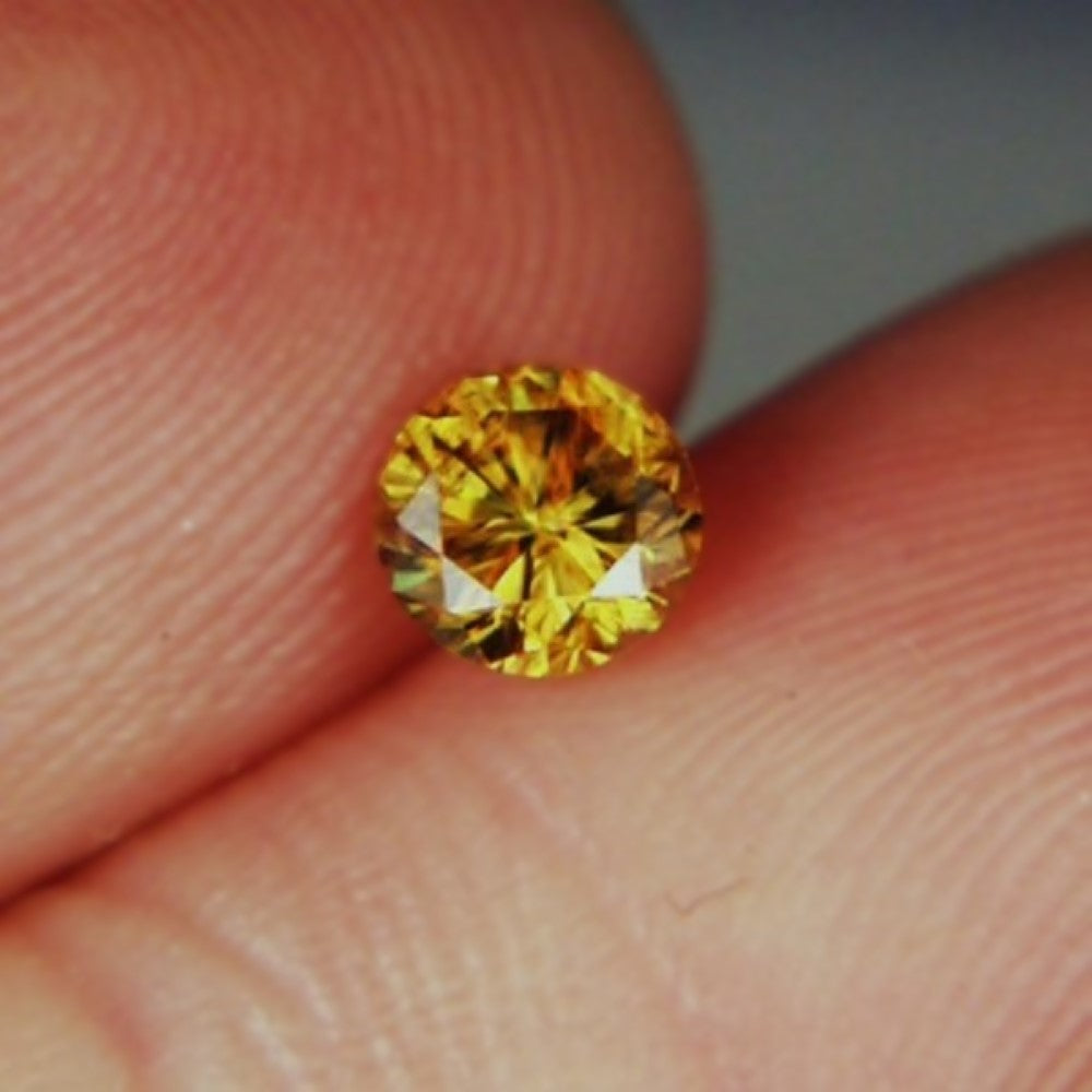 Tiny Treasure! Multi Color Fire! Natural Sphene Pakistan GL