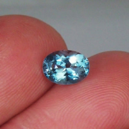 Rare Aqua Blue Color! Tourmaline Afghanistan 1.17 ct GL