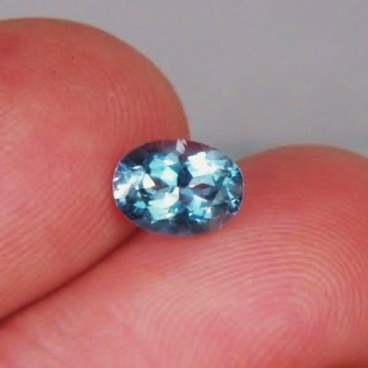 Rare Aqua Blue Color! Tourmaline Afghanistan 1.17 ct GL