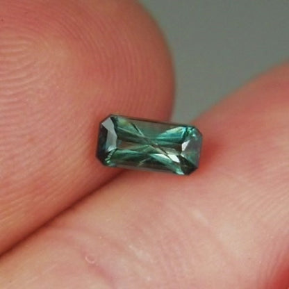 Natural Grandidierite — 0.51 ct, Madagascar, Emerald Cut (GL)
