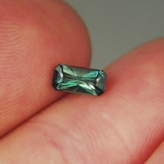 Natural Grandidierite — 0.51 ct, Madagascar, Emerald Cut (GL)