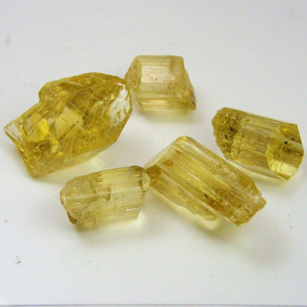 Bright Yellow Scapolite - Wernerite Facet Rough Tanzania 104.33 Carat