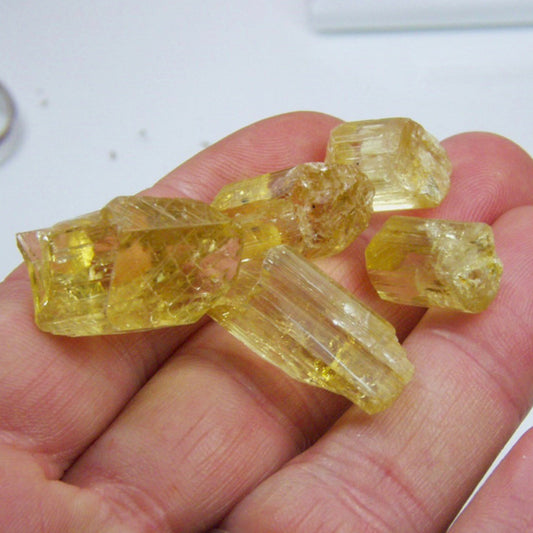 Bright Yellow Scapolite - Wernerite Facet Rough Tanzania 104.33 Carat