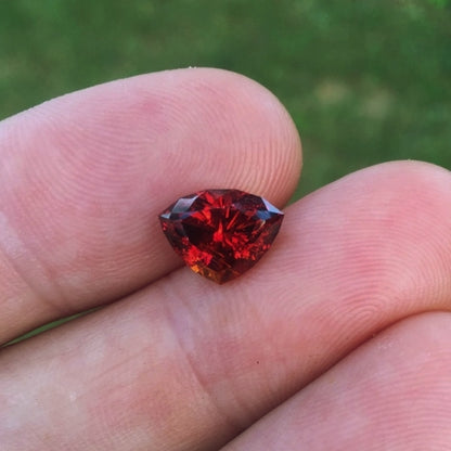 Natural Spessartite Garnet — 3.85 ct, Nigeria, Shield Cut