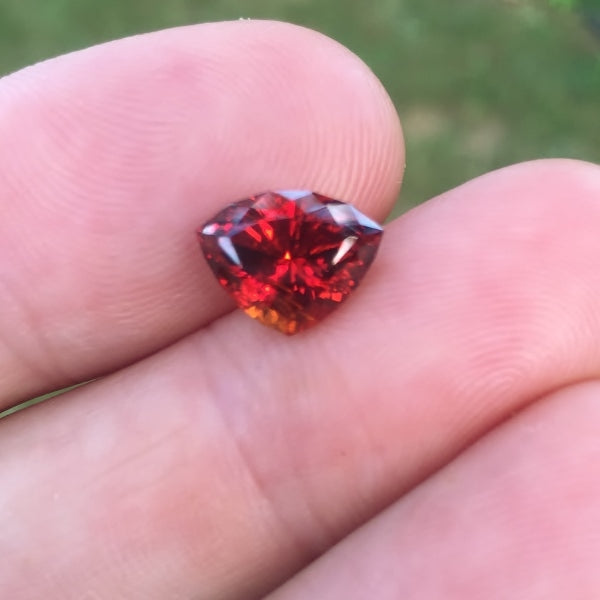 Natural Spessartite Garnet — 3.85 ct, Nigeria, Shield Cut
