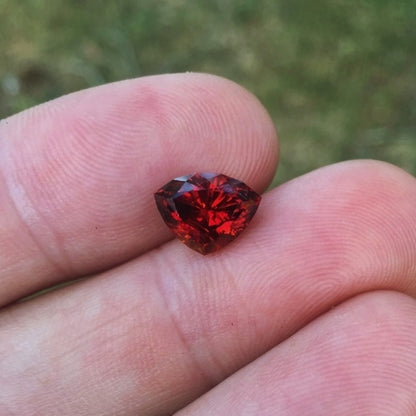 Natural Spessartite Garnet — 3.85 ct, Nigeria, Shield Cut