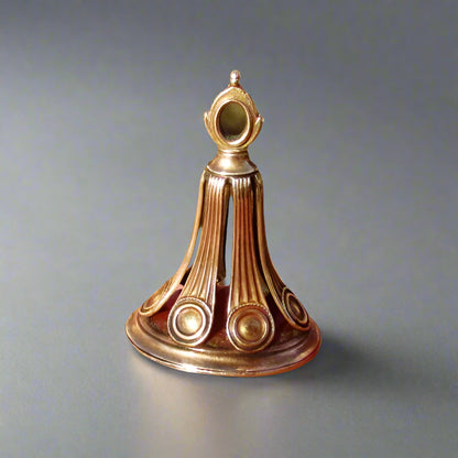 Antique Victorian 14k Yellow Gold Carnelian Intaligo Wax Seal Fob