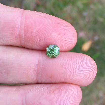 Natural Demantoid Garnet — 1.45 carat, Namibia, Octagon Brilliant
