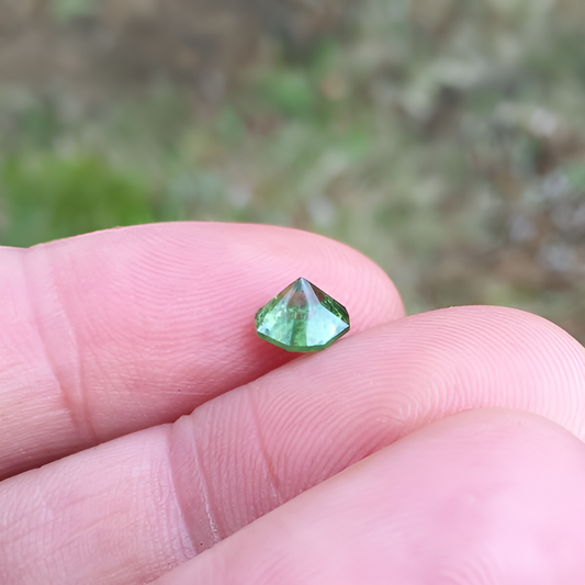 Natural Demantoid Garnet — 1.45 carat, Namibia, Octagon Brilliant