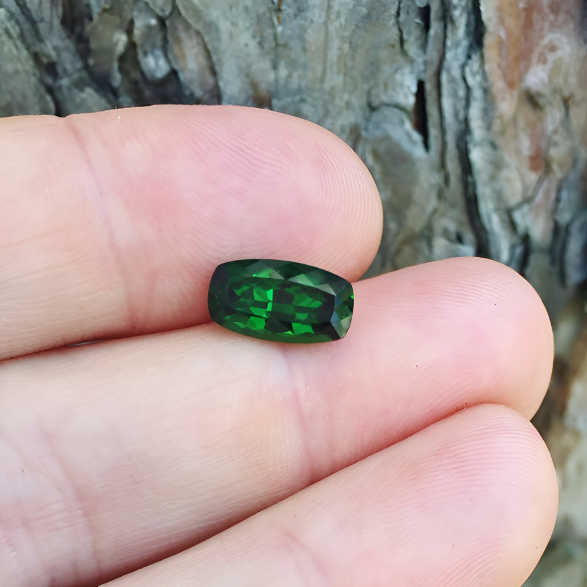 Intense Chrome Green Tsavorite Garnet Kenya 3.58 carats GL