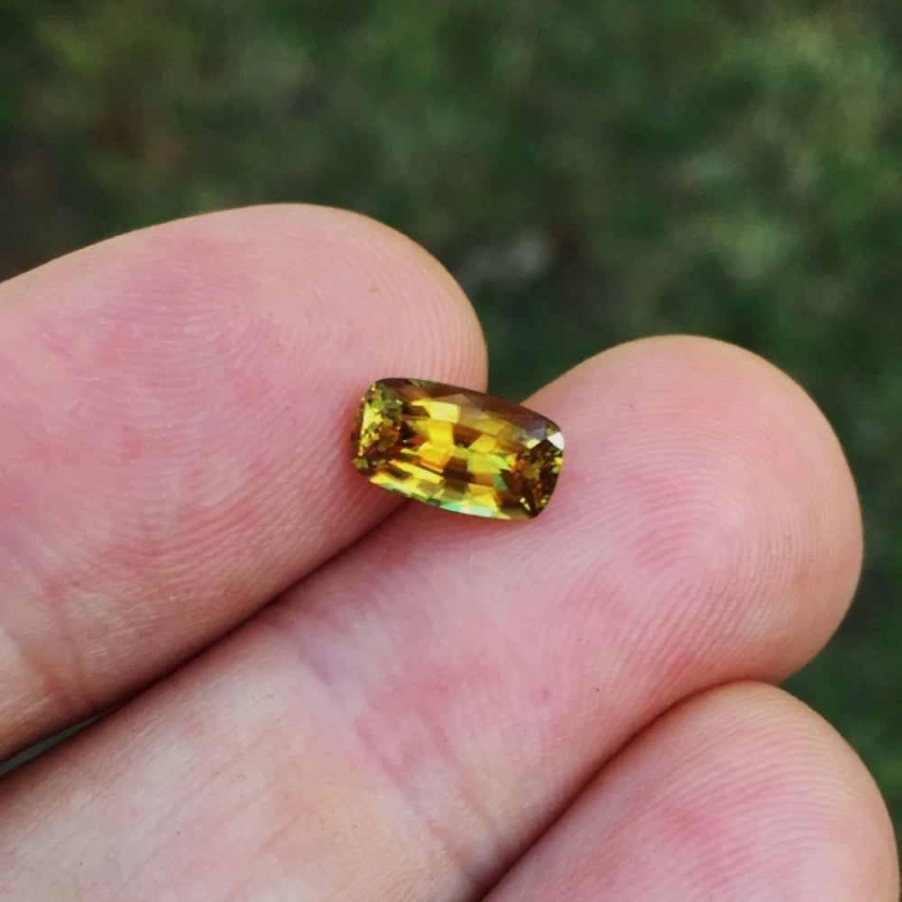 Multi Color Fire! Natural Sphene Pakistan 1.73 ct