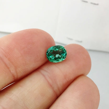 Color!  Bright Blue Green Tourmaline Afghanistan 1.90 ct GL