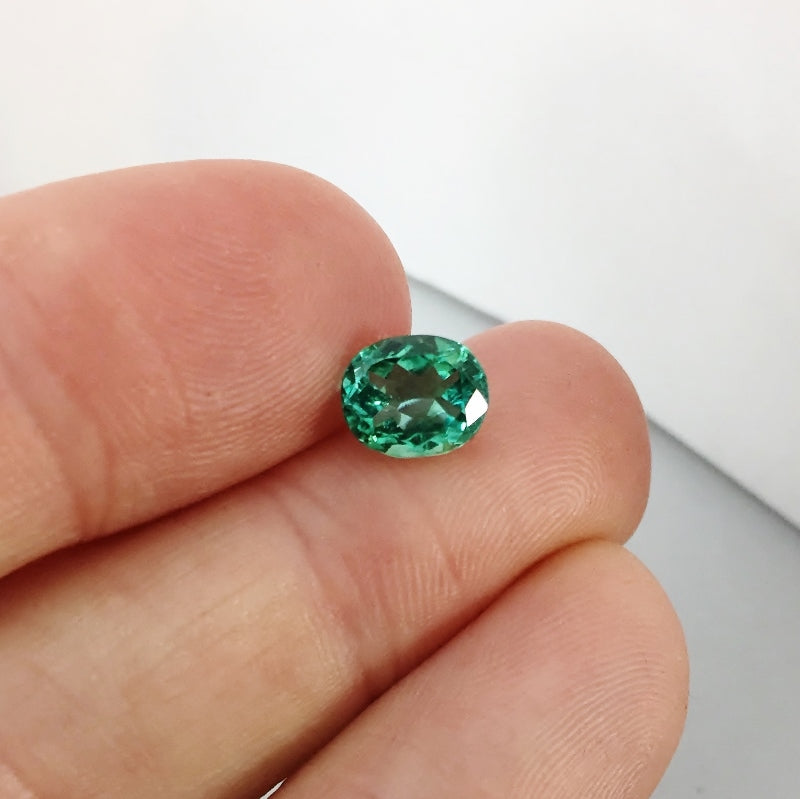 Color!  Bright Blue Green Tourmaline Afghanistan 1.90 ct GL