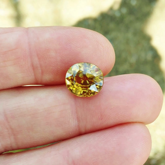 Big & Bright! Natural Unheated Yellow Zircon Sri Lanka 8.99 Carats