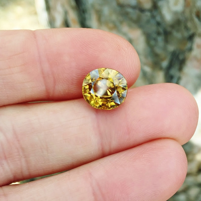 Big & Bright! Natural Unheated Yellow Zircon Sri Lanka 8.99 Carats
