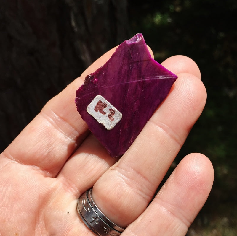 Rare! Natural Rich Plum Color Sugilite Cabbing Rough 10 Grams