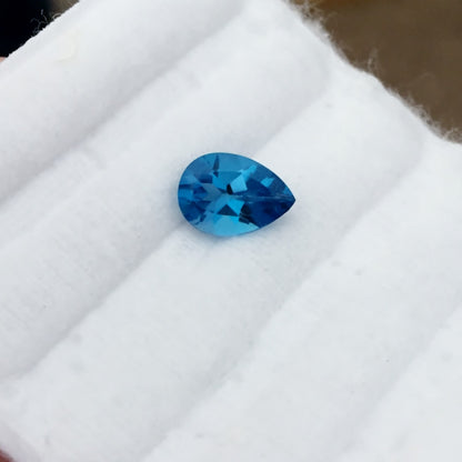 Natural Swiss Blue Topaz — 2.16 ct, Brazil, Pear Cut (GL)
