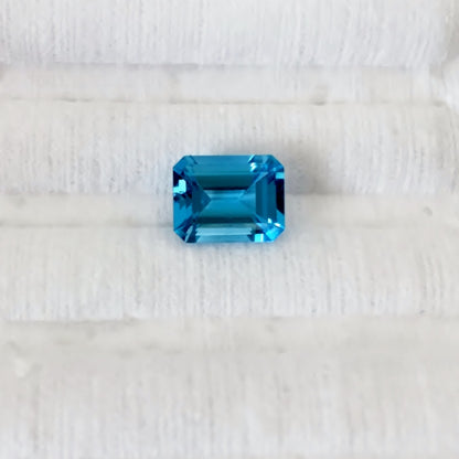 Natural Swiss Blue Topaz — 2.67 ct, Brazil, Emerald Cut (GL)
