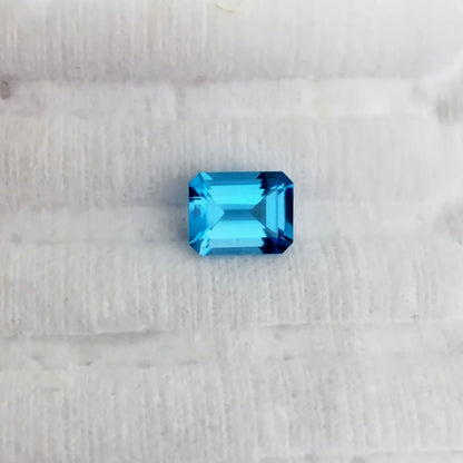 Natural Swiss Blue Topaz — 2.67 ct, Brazil, Emerald Cut (GL)
