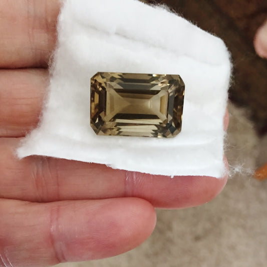 Natural Smoky Quartz — 48.34 ct, Afghanistan, Emerald Cut