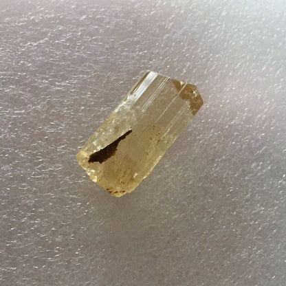 Facet Grade Yellow Scapolite / Wernerite Crystal Tanzania 17.13 Carat