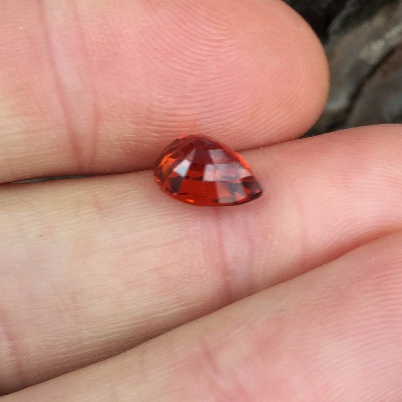 Natural Spessartite Garnet — 3.51 ct, Nigeria, Pear Step Cut