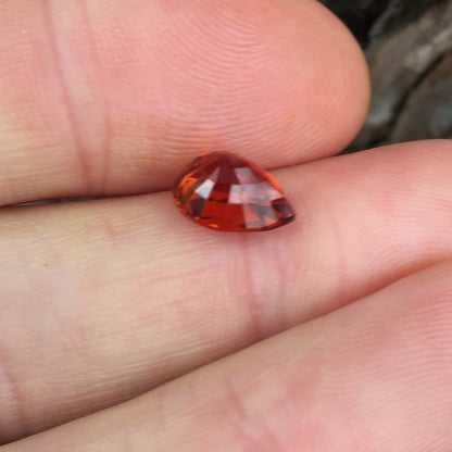 Natural Spessartite Garnet — 3.51 ct, Nigeria, Pear Step Cut