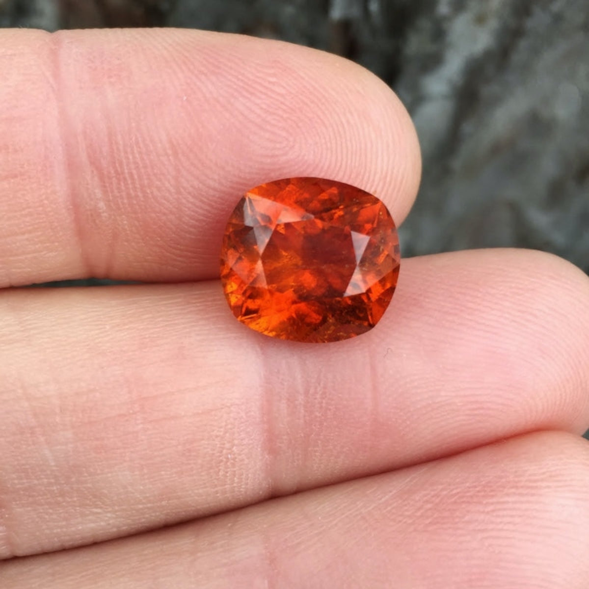 Natural Clinohumite — 7.64 ct, Pakistan–Afghanistan Border Region (GL)