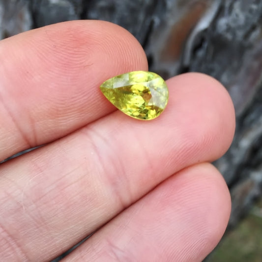 Yellow Green Natural Sphene Pakistan 3.30 Carat