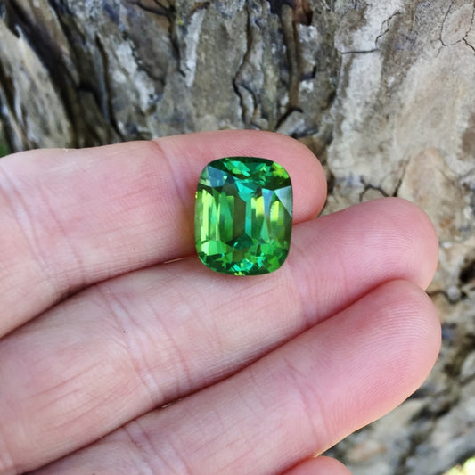 Color! Big Green Natural Tourmaline Mozambique 21.50 ct