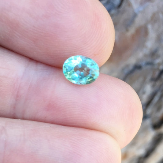 Bright! Aqua Blue Color Tourmaline 1.06 ct Afghanistan