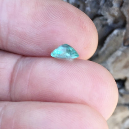 Bright! Aqua Blue Color Tourmaline 1.06 ct Afghanistan