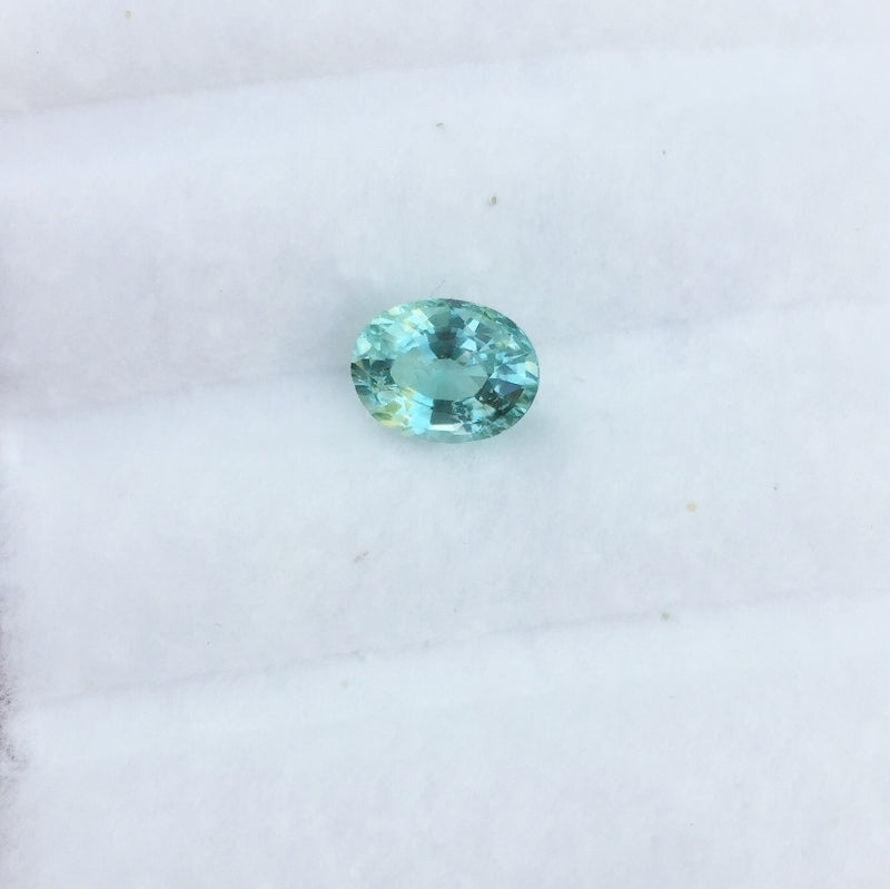 Bright! Aqua Blue Color Tourmaline 1.06 ct Afghanistan