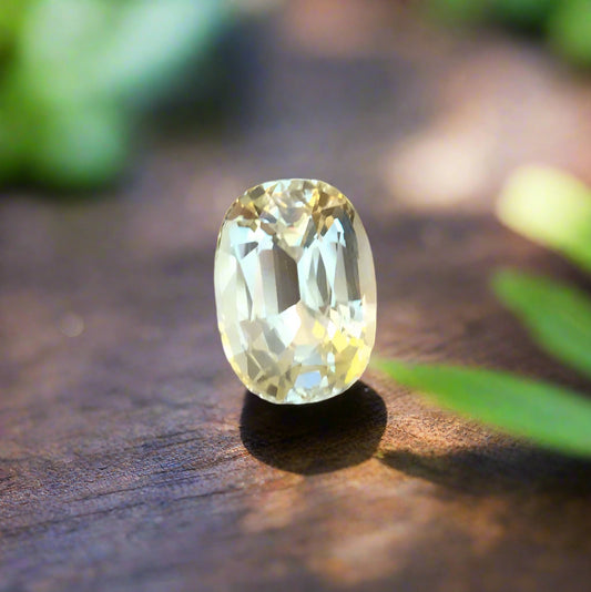 Big & Bright! Natural Light Yellow Sapphire Sri Lanka 9.80 ct