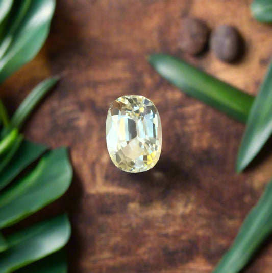 Big & Bright! Natural Light Yellow Sapphire Sri Lanka 9.80 ct