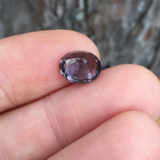 Big! Grayish Purple Natural Spinel Sri Lanka 3.78 Carat