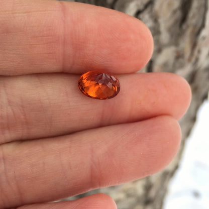 Natural Hessonite Garnet — 4.84 ct, Sri Lanka, Oval Facet