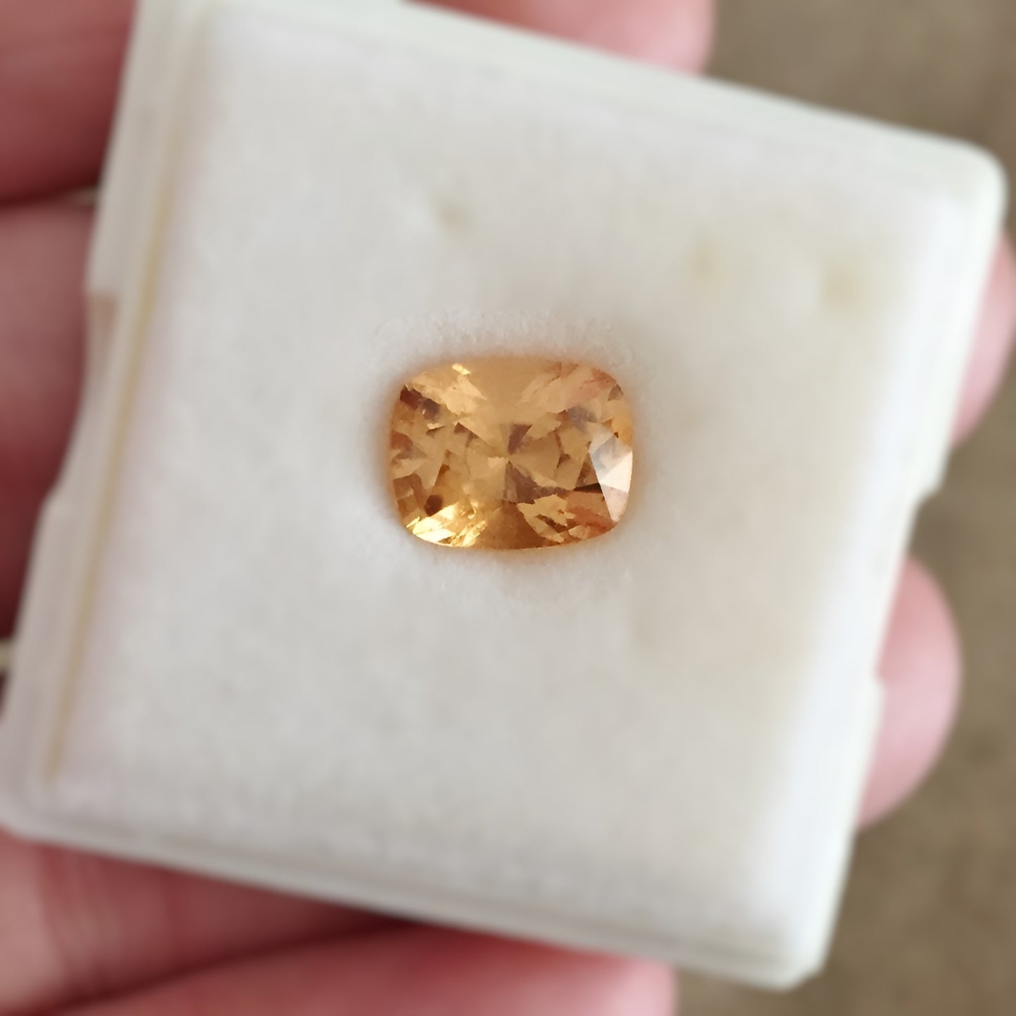 Natural Grossular Garnet — 4.62 ct, Sri Lanka, Cushion Brilliant