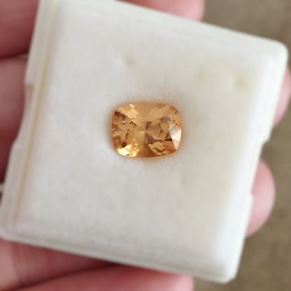Natural Grossular Garnet — 4.62 ct, Sri Lanka, Cushion Brilliant