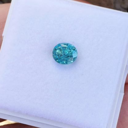 Brilliant! Natural Intense Blue Zircon Cambodia 2.72 ct