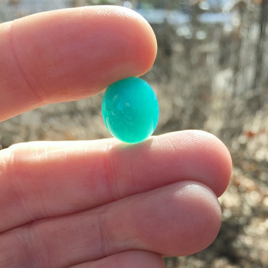 Natural Gem Silica — 8.12 ct, United States (Arizona), Oval Cabochon (GL)