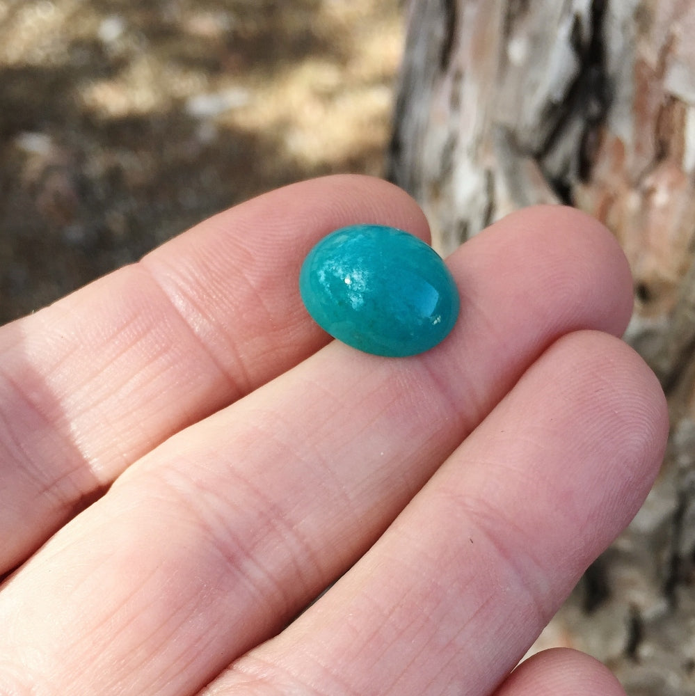 Natural Gem Silica — 8.12 ct, United States (Arizona), Oval Cabochon (GL)