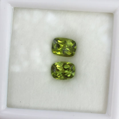 Bright & Pretty! San Carlos Arizona Peridot Pair 3.15 Carats