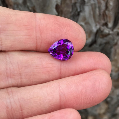 Natural Amethyst — 4.44 ct, Brazil, Pear Shape
