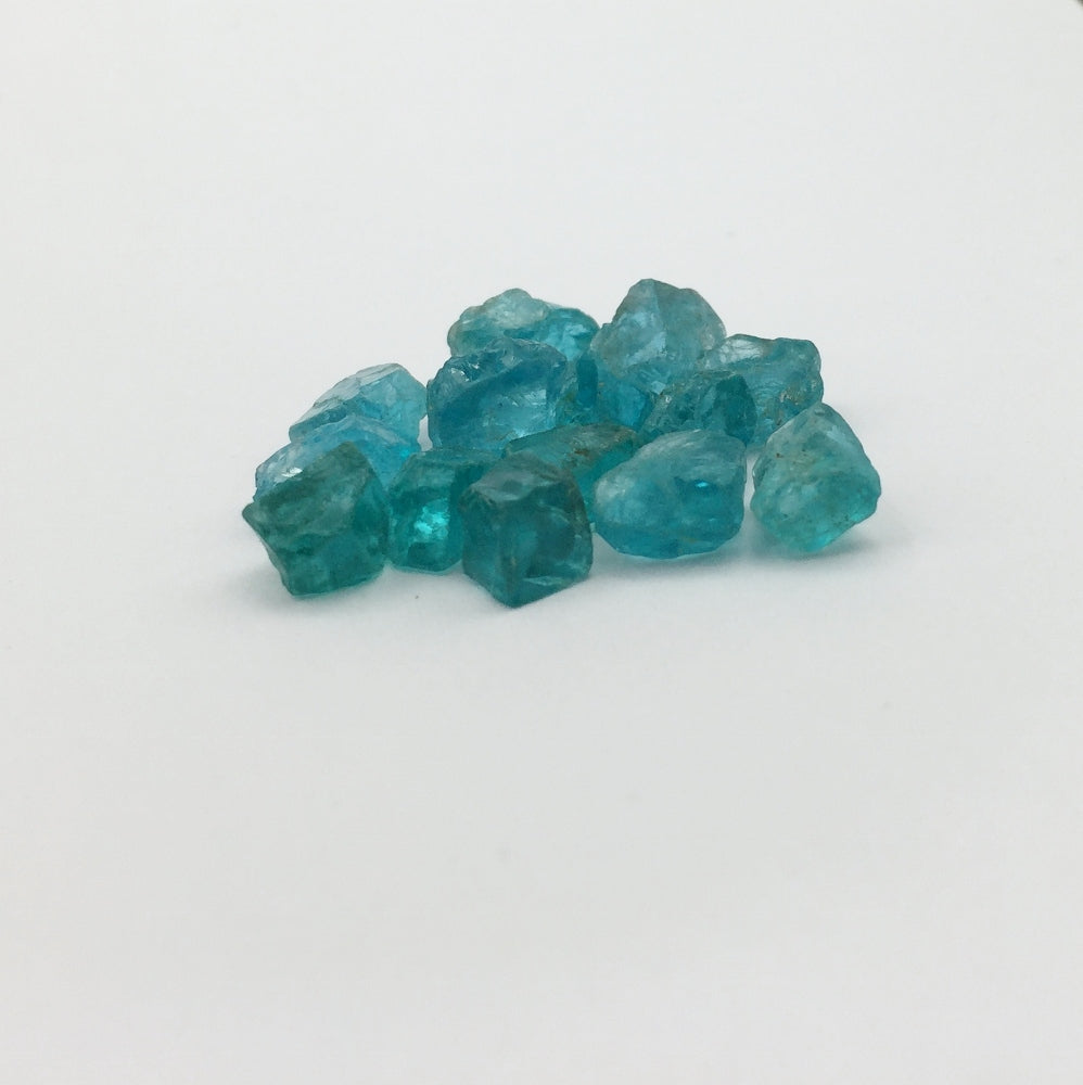 Old Stock! Neon Blue Apatite Facet Rough Madagascar 41.76 Carats