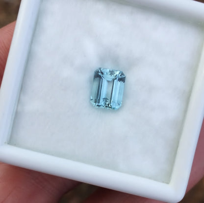 Nice Color & Bright! Natural Aquamarine Brazil 1.62 Carats
