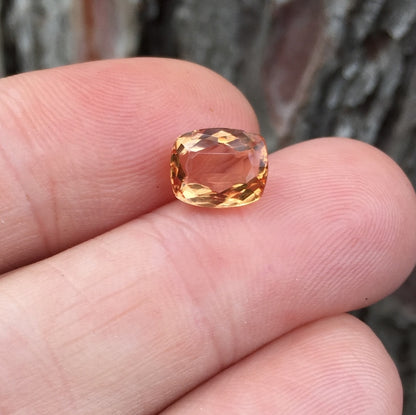 Natural Imperial Topaz — 2.90 ct, Ouro Preto, Brazil, Antique Cushion (GL)