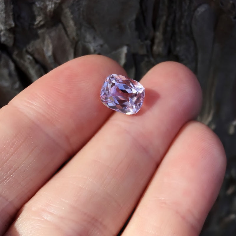 Old Stock Bright and Clean Pink Brazil Kunzite 4.17 Carats