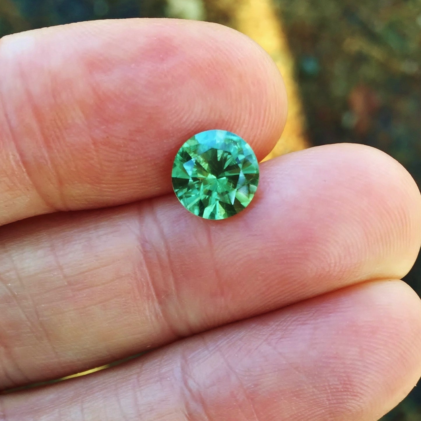 Green Montana Sapphire 2.91 Carats